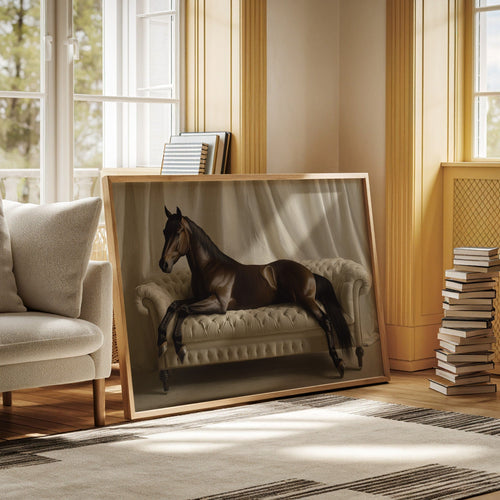 Surreal Horse Lounge Fine Art Print