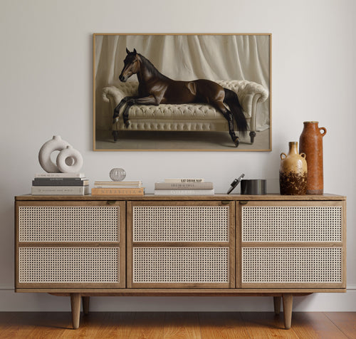 Surreal Horse Lounge Fine Art Print