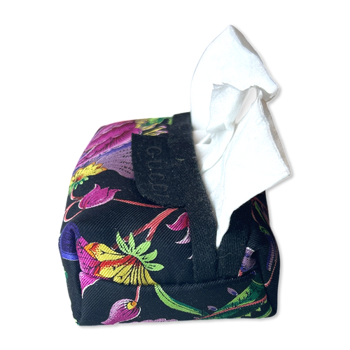 Flora Nero Vintage Scarf Travel Tissue Pouch