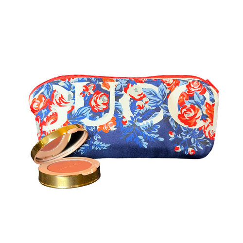 Logo Bouquet Vintage Silk Scarf Beauty Bag