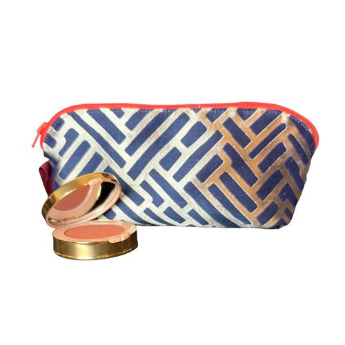 Logo Bouquet Vintage Silk Scarf Beauty Bag