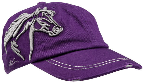 AWST Int'l Lila 3D Horse Head Cap