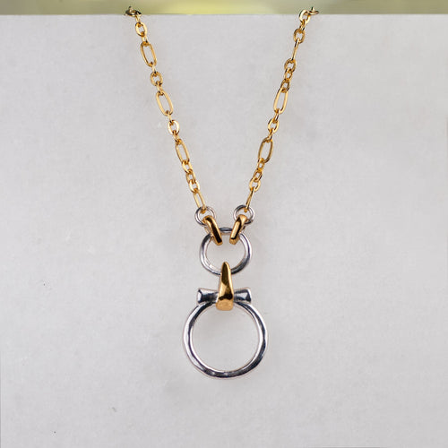 Aikon - Horse Bit Equestrian Earring Two Tone