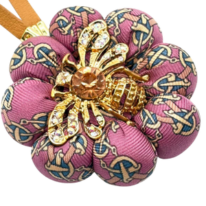 Novelty Print Vintage Silk Necktie Bag Charm