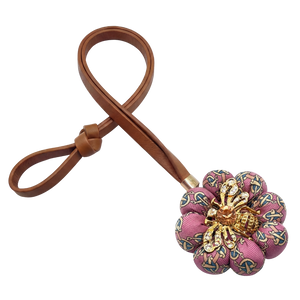 Novelty Print Vintage Silk Necktie Bag Charm