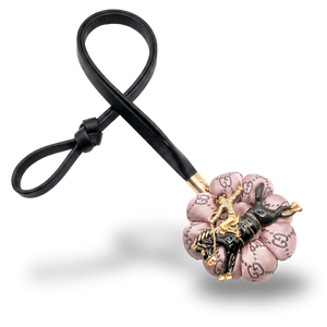 GG Jockey Vintage Silk Necktie Bag Charm