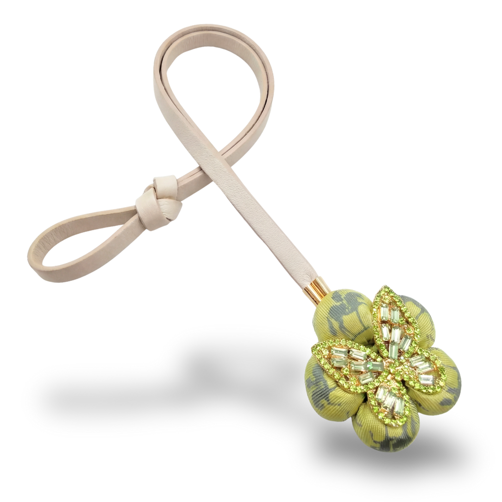 Butterfly Vintage Silk Necktie Bag Charm