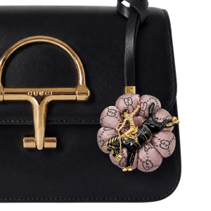 GG Jockey Vintage Silk Necktie Bag Charm