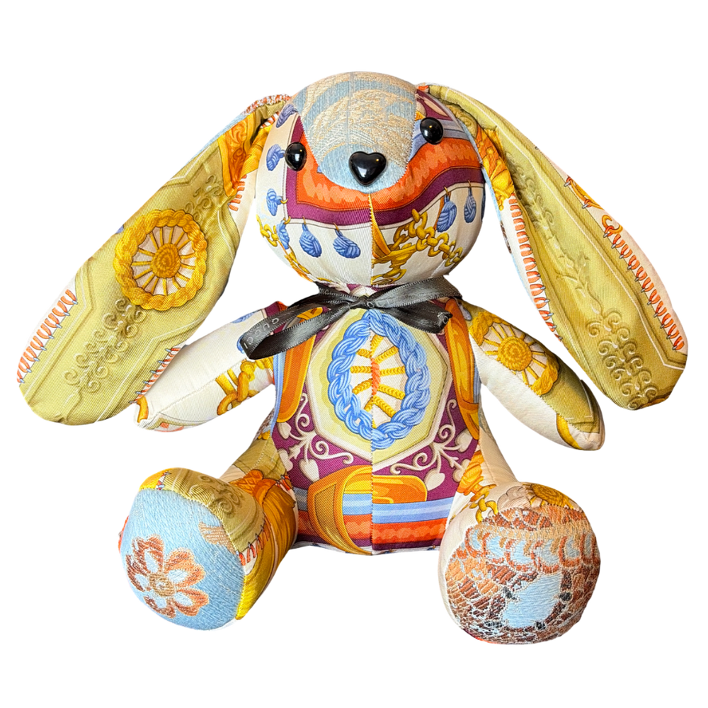 Tassels Vintage Silk Scarf Clever Bunny