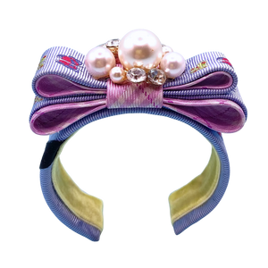 Butterfly Vintage Silk Necktie Cuff Bracelet