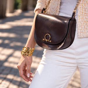 Lexington - Equestrian Laced Rein Wrist Bracelet in Gold or Silver