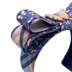 Butterfly Vintage Silk Necktie Cuff Bracelet