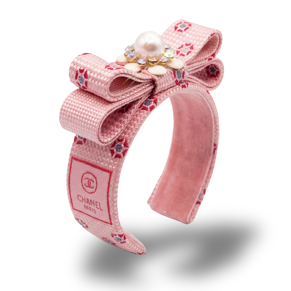 CC Grenadine Vintage Silk Necktie Cuff Bracelet