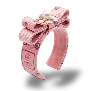 CC Grenadine Vintage Silk Necktie Cuff Bracelet