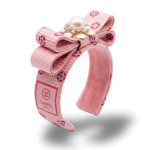 CC Grenadine Vintage Silk Necktie Cuff Bracelet