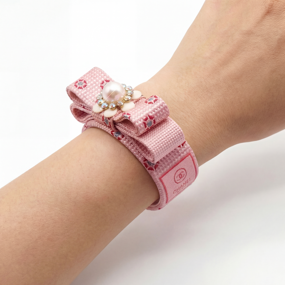 CC Grenadine Vintage Silk Necktie Cuff Bracelet