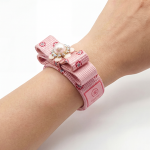 CC Grenadine Vintage Silk Necktie Cuff Bracelet