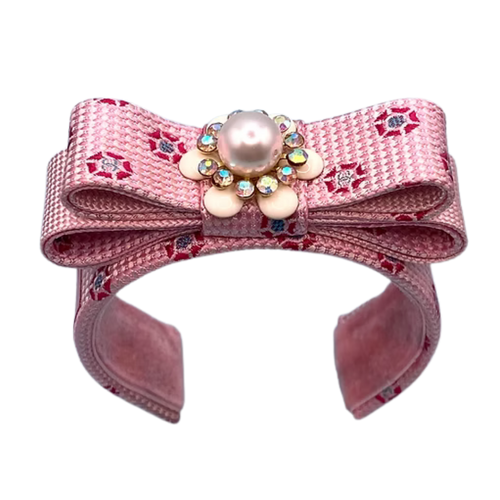 CC Grenadine Vintage Silk Necktie Cuff Bracelet