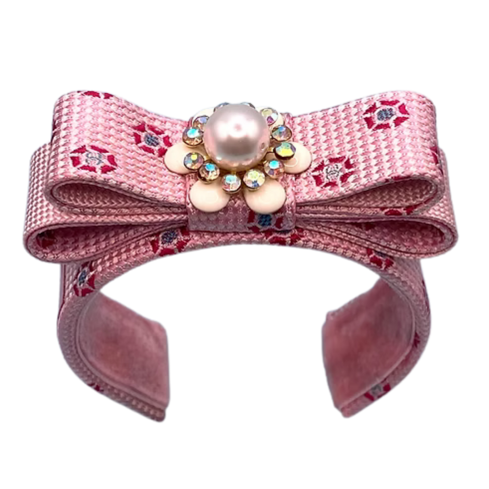 CC Grenadine Vintage Silk Necktie Cuff Bracelet