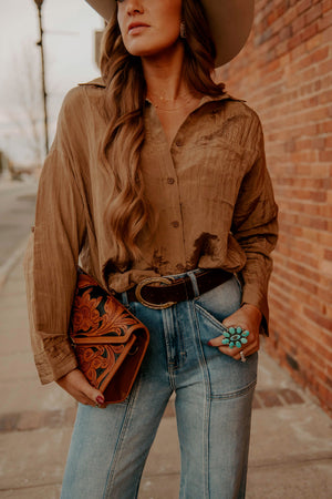 The Tulsa Top in Brown