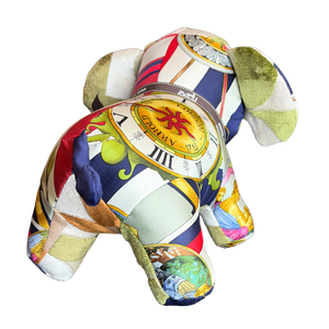 Parmi les Fleurs Vintage Silk Scarf Lucky Elephant