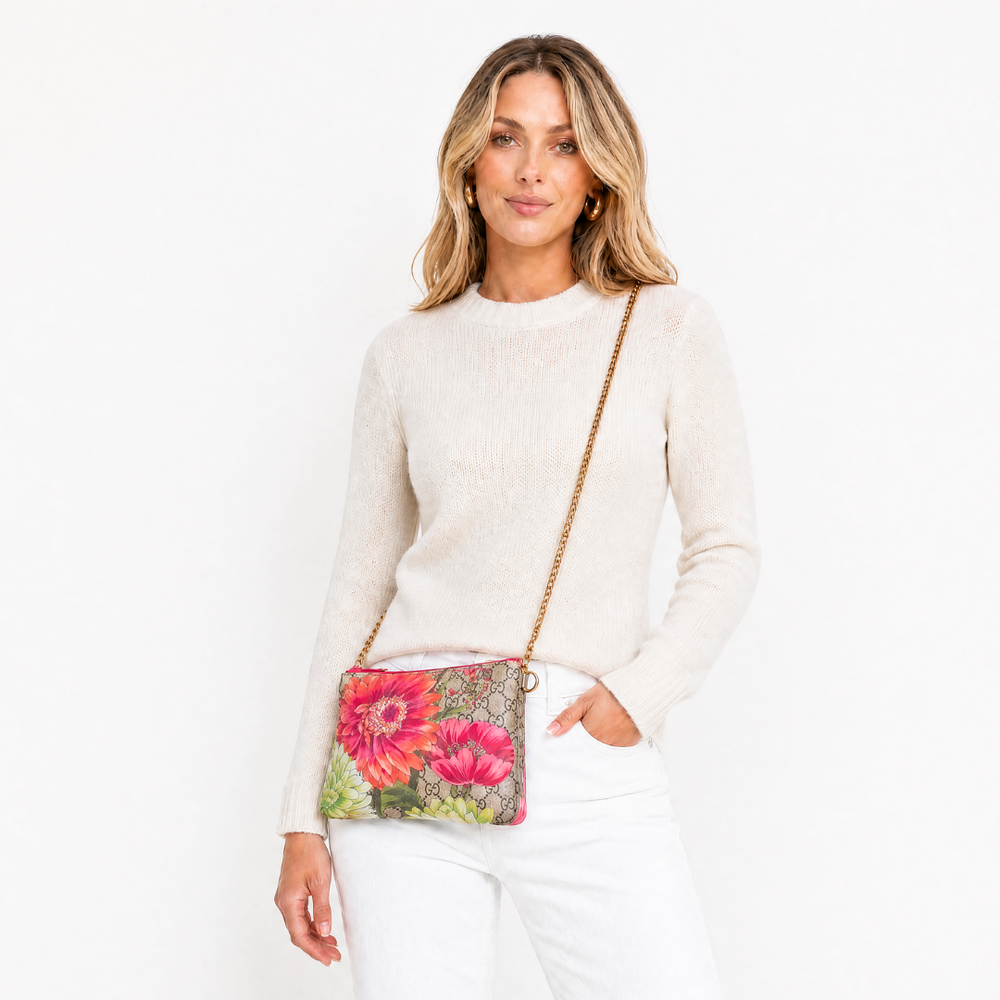 GG Bouquet Vintage Scarf Crossbody Bag
