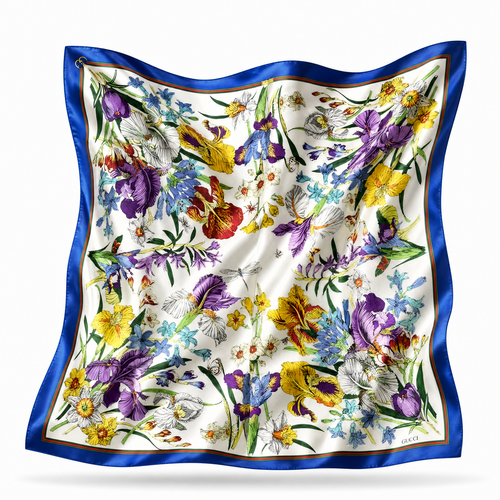 Iris Vintage Silk Scarf Noble Pony