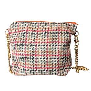 Petits Chevaux Orange Vintage Scarf Crossbody Bag