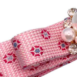 CC Grenadine Vintage Silk Necktie Hair Clip