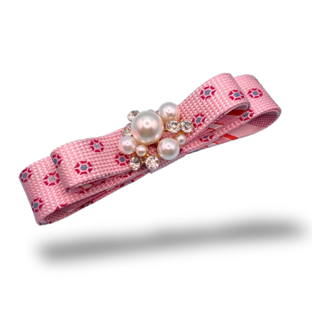 CC Grenadine Vintage Silk Necktie Hair Clip