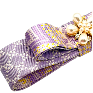 Paisley Print Silk Necktie Hair Clip