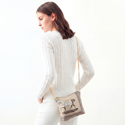 Couvertures et Tenues du Jour George V Vintage Scarf Crossbody Bag