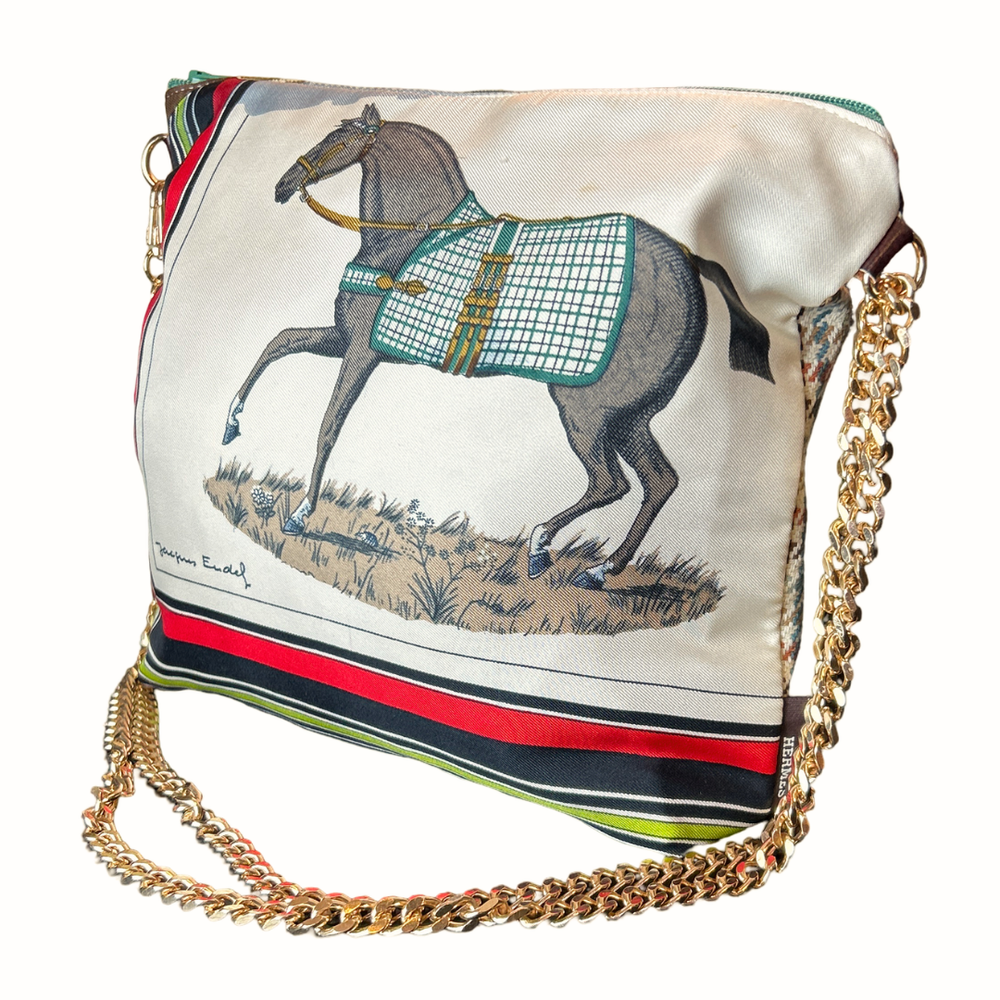Couvertures et Tenues du Jour Ivory Vintage Scarf Crossbody Bag