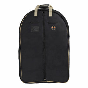 Huntley Equestrian Deluxe Black Travel Carry On Garment Bag with Accessories Zipper Cover for Travel, Business, Horse Shows