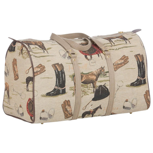 Huntley Equestrian Tapestry Duffle Bag-English Design