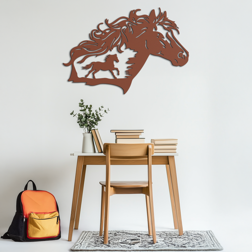 Horse Silhouette Metal Wall Art – Modern & Stylish - KAF137