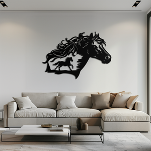 Horse Silhouette Metal Wall Art – Modern & Stylish - KAF137