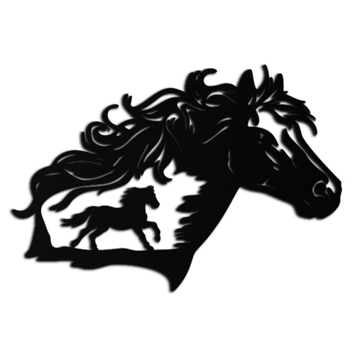 Horse Silhouette Metal Wall Art – Modern & Stylish - KAF137