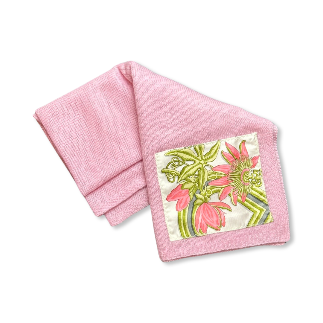 Caraibes Vintage Silk Scarf & Cashmere Baby Set