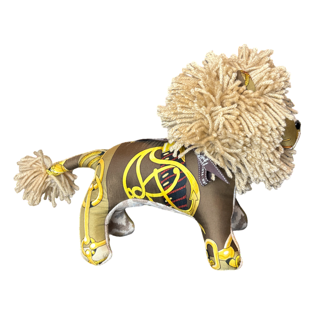 Cliquetis Vintage Silk Scarf Courageous Lion