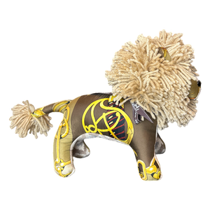Cliquetis Vintage Silk Scarf Courageous Lion