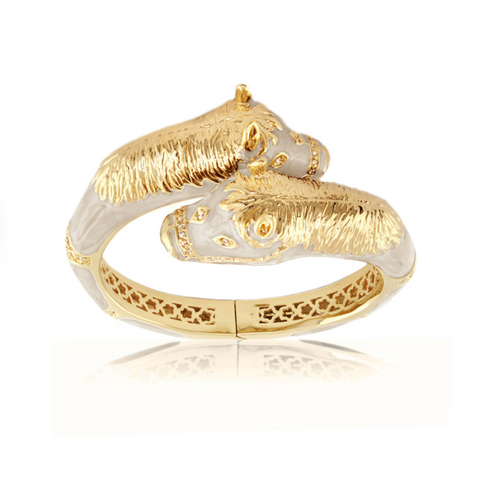 Equestrian Horse Bangle — Crossover Heads