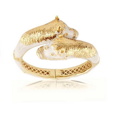 Equestrian Horse Bangle — Crossover Heads