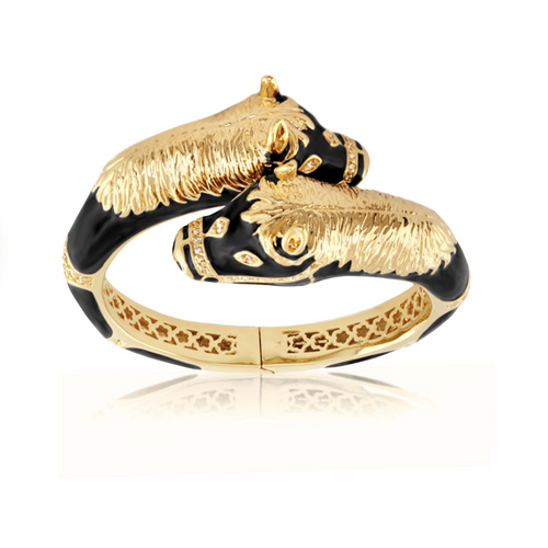 Equestrian Horse Bangle — Crossover Heads