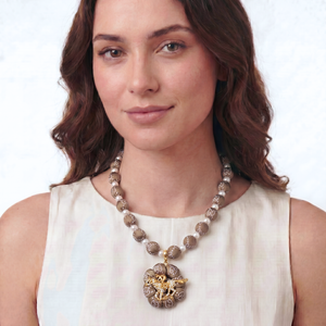 GG Jockey Vintage Silk Necktie Necklace