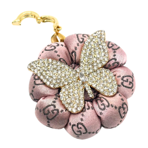 GG Butterfly Vintage Silk Necktie Necklace