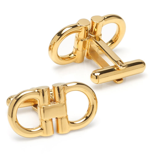 Stainless Steel Gold Horse Bit 5-Stud Set