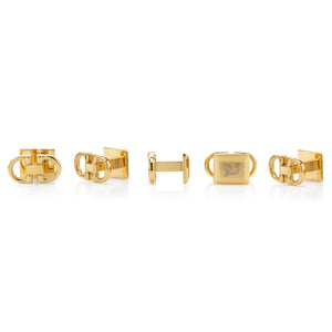 Stainless Steel Gold Horse Bit 5-Studs