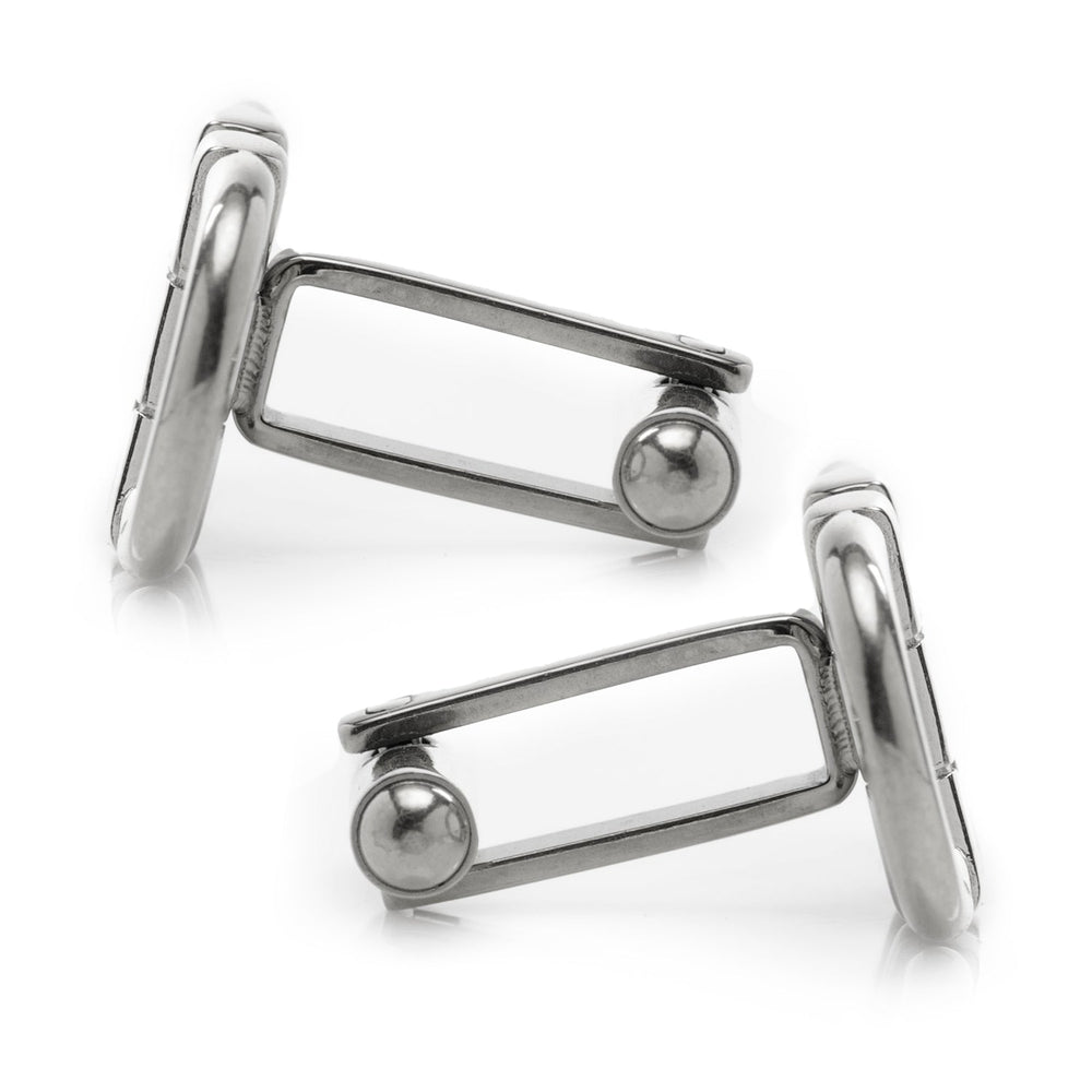 Stainless Steel Horse Bit Cufflinks