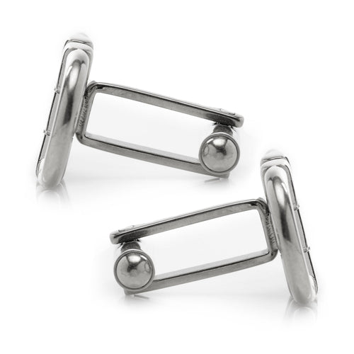 Stainless Steel Horse Bit Cufflinks